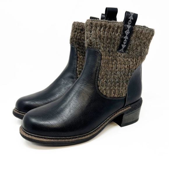 Muk Luks Shoes - Muk Luks Arya Arlene Sweater Boots Black Ombre